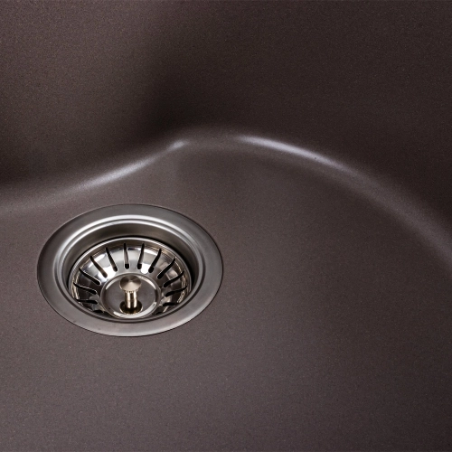 Гранитная мойка для кухни VALESO 480 TURAS матовая Дюна - Фото № 14