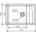 Kitchen sink granite matte 7050 CASCADA VALESO Morion - Фото № 5