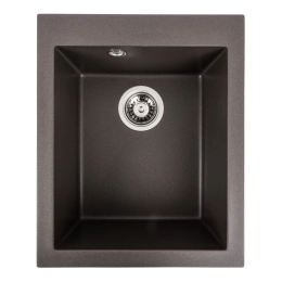 Гранитная мойка для кухни VALESO 4150 SOKIL матовая Темная скала