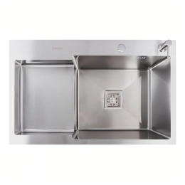 Кухонная мойка нержавейка CM 78*50C R VALESO Handmade с углубленной полкой (3,0/0,8)