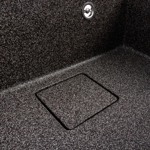 Гранитная мойка для кухни VALESO SHERLIT 6050 матовая Графит - Фото № 4