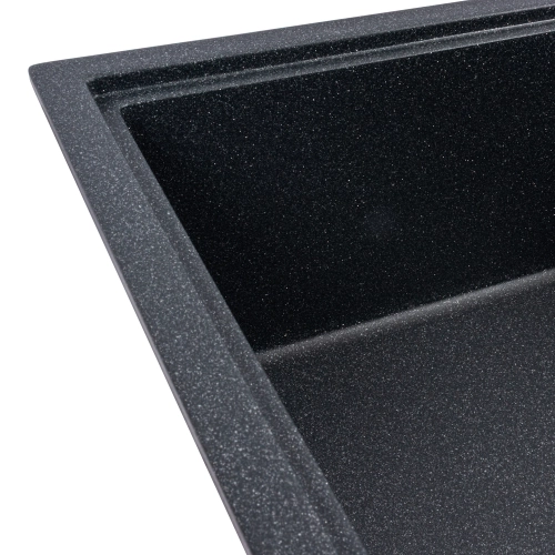 Гранитная мойка для кухни VALESO GALANS 7850 матовая Антрацит - Фото № 3