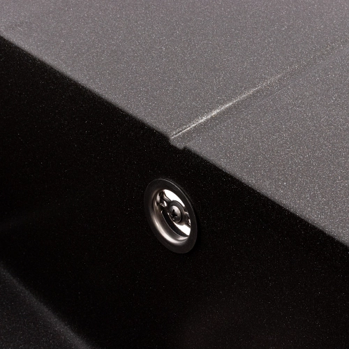 Кухонная мойка гранитная VALESO 6550 CRIPTA (морион) - Фото № 5