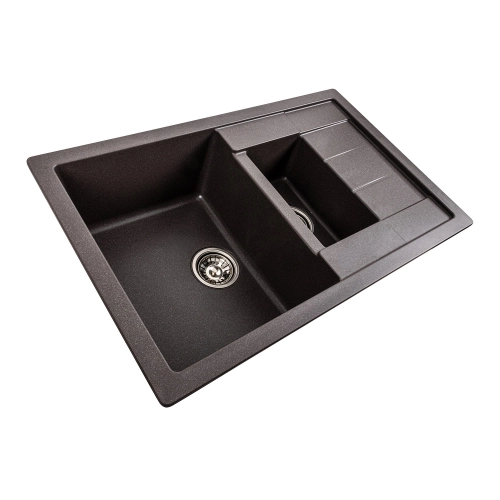 Гранитная мойка для кухни VALESO 7850W TOSKANA матовый Гренадин - Фото № 1