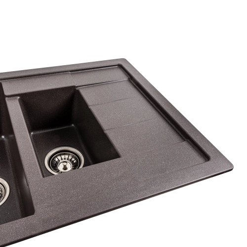 Гранитная мойка для кухни VALESO 7850W TOSKANA матовый Гренадин - Фото № 2