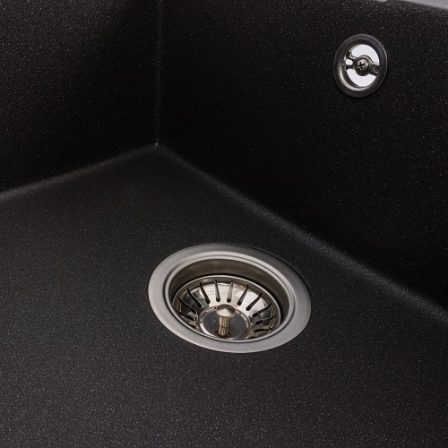 Гранитная мойка для кухни VALESO MAGNUM 7950 матовая Морион - Фото № 4