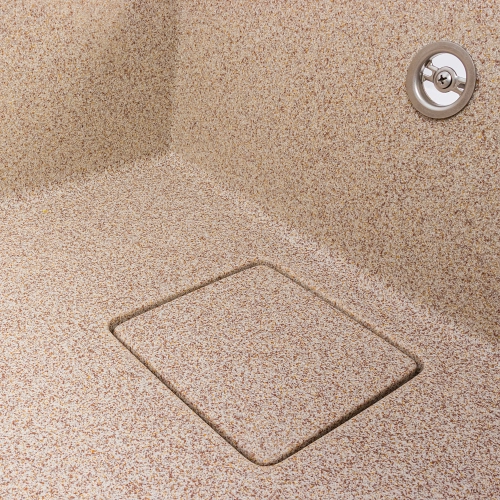 Гранитная мойка для кухни VALESO GALANS 7850 матовая Карамель - Фото № 4