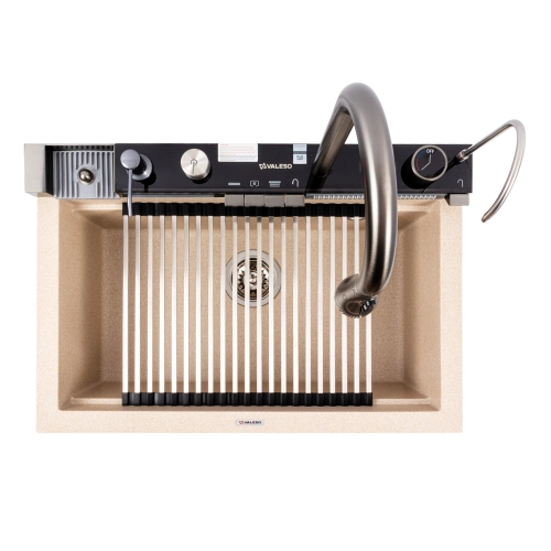 Гранитная мойка для кухни VALESO IRENA 6846 матовая Сафари - Фото № 1