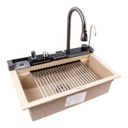 Гранитная мойка для кухни VALESO IRENA 6846 матовая Сафари