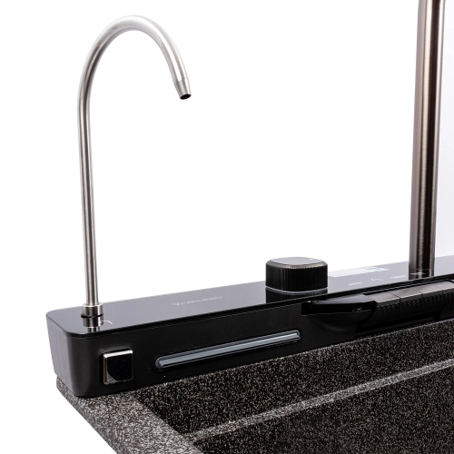 Гранитная мойка для кухни VALESO EVANORA 7546 матовая Графит - Фото № 10