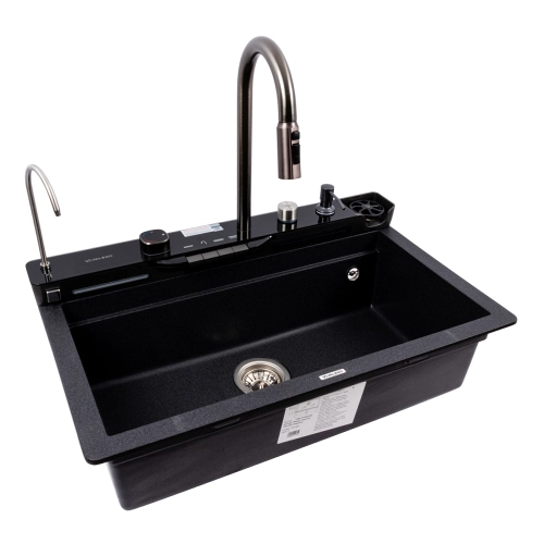 VALESO EVANORA 7546 Granite Kitchen Sink, Matte Carbon - Фото № 2