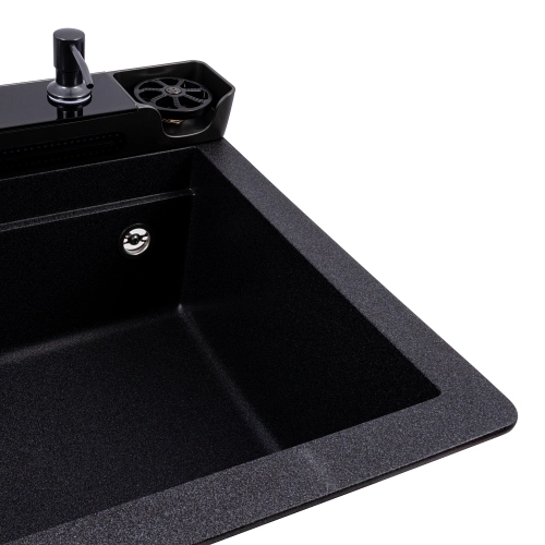 VALESO EVANORA 7546 Granite Kitchen Sink, Matte Carbon - Фото № 4