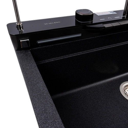 VALESO EVANORA 7546 Granite Kitchen Sink, Matte Carbon - Фото № 5
