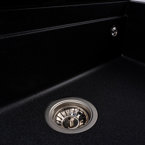 VALESO EVANORA 7546 Granite Kitchen Sink, Matte Carbon - Фото № 6
