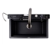 VALESO EVANORA 7546 Granite Kitchen Sink, Matte Carbon - Фото № 3