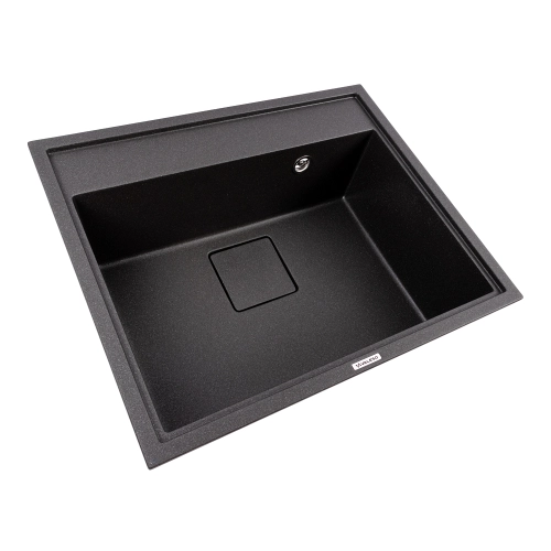 Гранитная мойка для кухни VALESO SHERLIT 6050 матовая Морион - Фото № 1