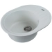 Granite kitchen sink Platinum 6250 SOUL opaque Snow White - Фото № 2