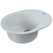 Granite kitchen sink Platinum 6250 SOUL opaque Snow White - Фото № 1