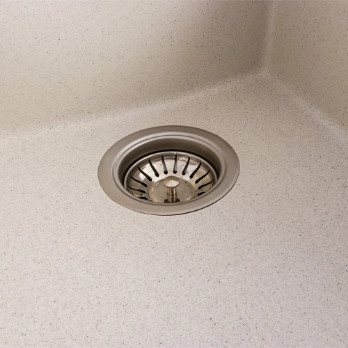 Кухонная гранитная мойка 3744 ROXY VALESO белая в крапинку - Фото № 4