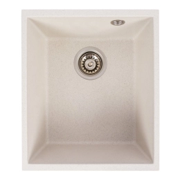 Кухонная гранитная мойка 3744 ROXY VALESO белая в крапинку