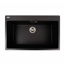 VALESO BOGEMA 7850 Granite Kitchen Sink, Matte Morion