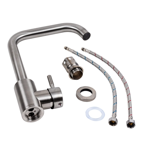 SET overlay sink 5050 SATIN 0.7/160 TM Valeso + mixer tap NS02A Valeso - Фото № 6