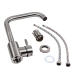 SET overlay sink 5050 SATIN 0.7/160 TM Valeso + mixer tap NS02A Valeso - Фото № 6