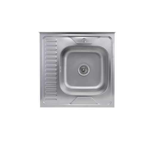 SET overlay sink 6060 SATIN 'R' 0.7/160 TM Valeso + mixer tap NS02A Valeso - Фото № 2