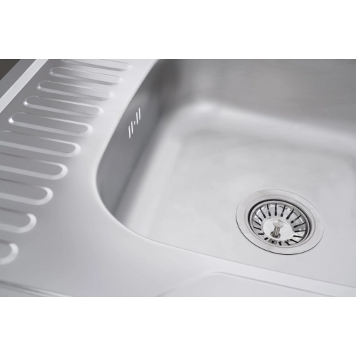 SET overlay sink 6060 SATIN 'R' 0.7/160 TM Valeso + mixer tap NS02A Valeso - Фото № 6