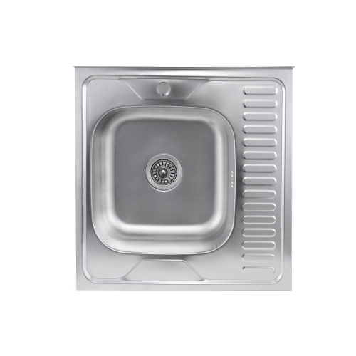 SET overlay sink 6060 SATIN 'L' 0.7/160 TM Valeso + mixer tap NS02A Valeso