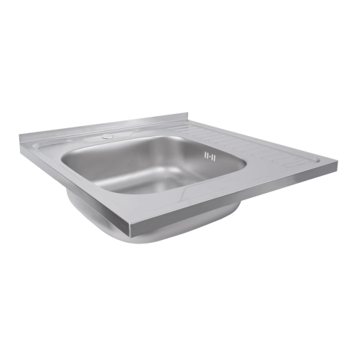 SET overlay sink 6060 SATIN 'L' 0.7/160 TM Valeso + mixer tap NS02A Valeso - Фото № 1