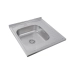 SET overlay sink 6060 SATIN 'L' 0.7/160 TM Valeso + mixer tap NS02A Valeso - Фото № 2
