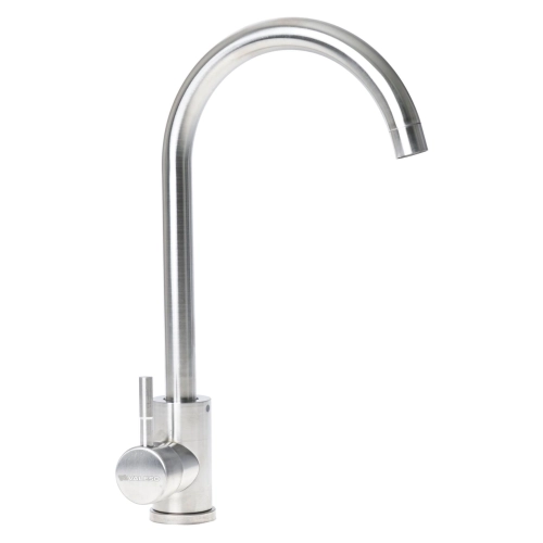 SET overlay sink 8060 SATIN 'L' 0.7/160 TM Valeso + 56 NESP kitchen mixer tap - Фото № 2
