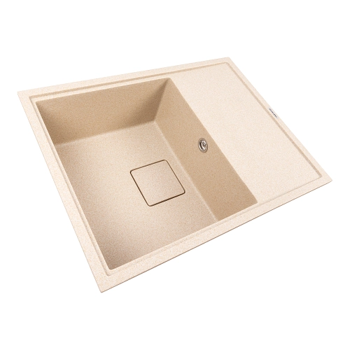 Granite kitchen sink VALESO 6550 ESTERIS matte (safari) - Фото № 1