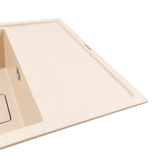 Granite kitchen sink VALESO 6550 ESTERIS matte (safari) - Фото № 2