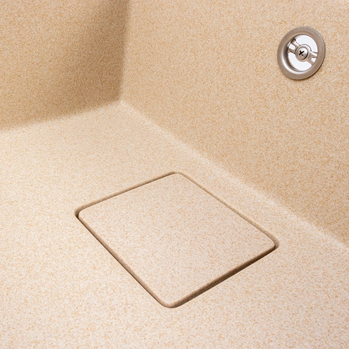 Granite kitchen sink VALESO 6550 ESTERIS matte (safari) - Фото № 4