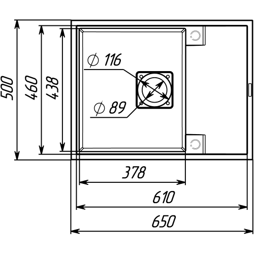 Granite kitchen sink VALESO 6550 ESTERIS matte (monsoon gray) - Фото № 7