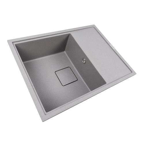 Granite kitchen sink VALESO 6550 ESTERIS matte (monsoon gray) - Фото № 1
