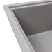 Granite kitchen sink VALESO 6550 ESTERIS matte (monsoon gray) - Фото № 3