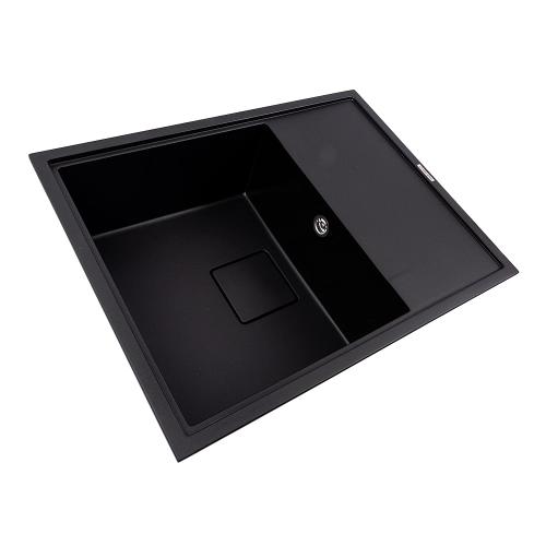 Granite kitchen sink VALESO 6550 ESTERIS matte (black) - Фото № 1