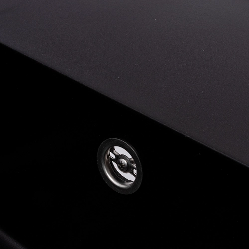 Granite kitchen sink VALESO 6550 ESTERIS matte (black) - Фото № 5