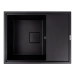 Granite kitchen sink VALESO 6550 ESTERIS matte (black) - Фото №1