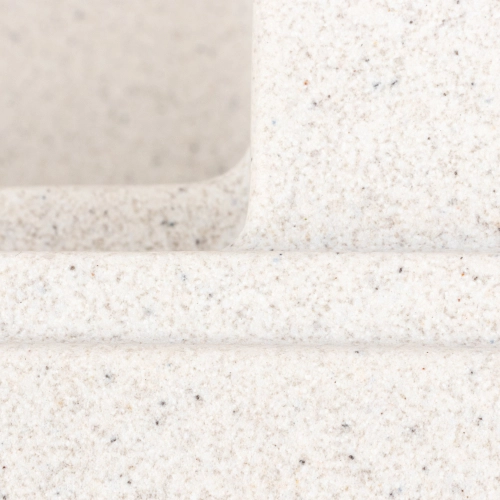 Гранитная мойка для кухни VALESO ATRUM 7950 матовая Белая в точку - Фото № 9