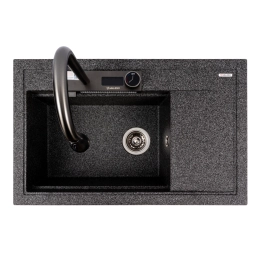 Гранитная мойка для кухни VALESO ATRUM 7950 матовая Графит