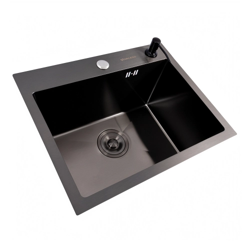 Kitchen sink 50*40 PVD black Valeso Handmade (3,0/0,8) - Фото № 1