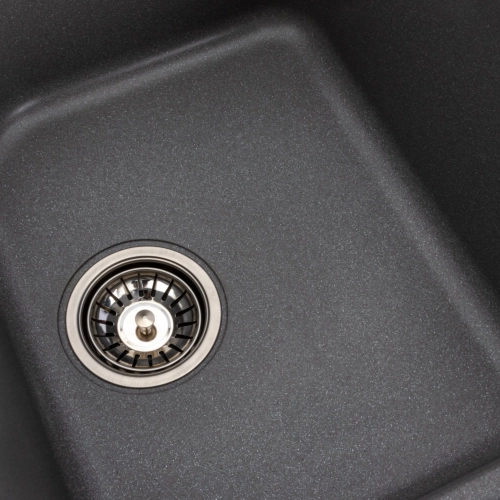 Гранитная мойка для кухни VALESO 7950 Equatoria матовый Серый муссон - Фото № 13