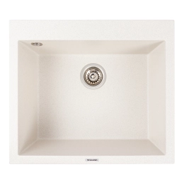 Кухонная гранитная мойка 5750 DAVINA VALESO белая в крапинку