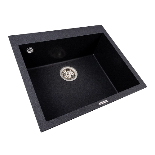Кухонная гранитная мойка 5750 DAVINA VALESO карбон - Фото № 1
