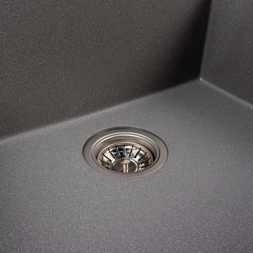 Кухонная гранитная мойка 5750 DAVINA VALESO серый муссон - Фото № 4