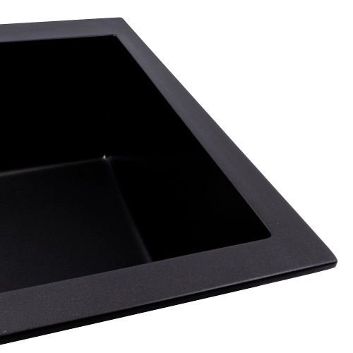 Кухонная гранитная мойка 5750 DAVINA VALESO черный - Фото № 2